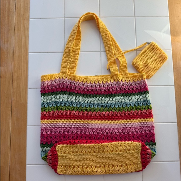 The Sak - Hand-Crochet Tote / Shoulder Bag & Matching Wallet: Laguna Beach IV - Picture 11 of 11